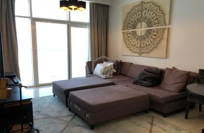 Living Room image for: Apartment - 2 Bedrooms - 3 Bathrooms for rent in Ghalia - District 18 - Jumeirah Village Circle - Dubai, Image 1