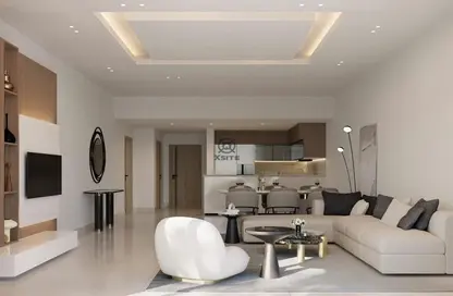 Living / Dining Room image for: Apartment - 1 Bathroom for sale in Sky Hills Residence - Al Barsha South - Al Barsha - Dubai, Image 1