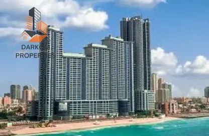 Apartment - 2 Bedrooms - 3 Bathrooms for rent in Corniche Tower - Ajman Corniche Road - Ajman