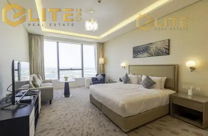 Apartment - Studio - 1 Bathroom for rent in The Palm Tower - Palm Jumeirah - Dubai
