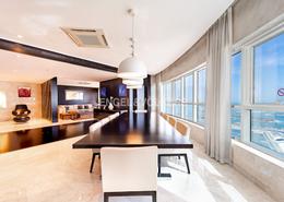 Penthouse - 3 bedrooms - 4 bathrooms for rent in Marriott Harbour Hotel and Suites - Dubai Marina - Dubai
