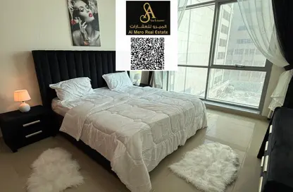 Apartment - 1 Bedroom - 2 Bathrooms for rent in Ajman Corniche Residences - Ajman Corniche Road - Ajman
