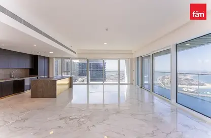 Apartment - 4 Bedrooms - 5 Bathrooms for rent in Grand Bleu Tower 2 - EMAAR Beachfront - Dubai Harbour - Dubai