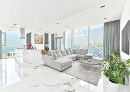 Living Room image for: Apartment - 3 bedrooms - 4 bathrooms for sale in Apartment Building 9 - Bluewaters Residences - Bluewaters - Dubai, Image 1