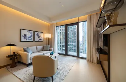 Living Room image for: Apartment - 1 Bedroom - 2 Bathrooms for rent in The Address Residences Dubai Opera - Downtown Dubai - Dubai, Image 1