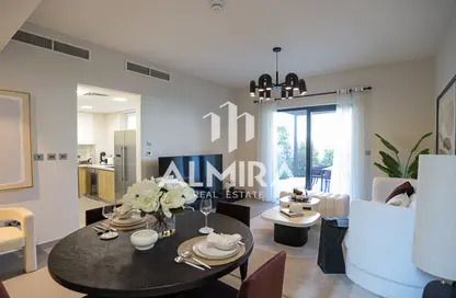 Living / Dining Room image for: Townhouse - 2 Bedrooms - 3 Bathrooms for rent in Noya 1 - Noya - Yas Island - Abu Dhabi, Image 1