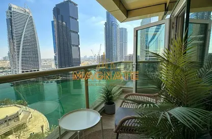 صورة لـ شرفة شقة - غرفة نوم - 2 حمامات للبيع في برج ليك سيتي - بحيرة الماس شرق - أبراج بحيرة الجميرا - دبي ، صورة رقم 1