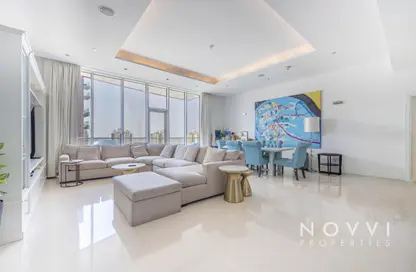 Apartment - 3 Bedrooms - 3 Bathrooms for rent in Emerald - Tiara Residences - Palm Jumeirah - Dubai