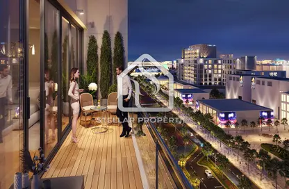 Balcony image for: Apartment - 1 Bathroom for sale in Diva - Yas Island - Abu Dhabi, Image 1