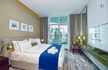 صورة لـ غرفة- غرفة النوم شقة - 1 حمام للايجار في الخليج التجاري - دبي ، صورة رقم 1