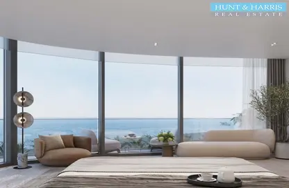 Living Room image for: Apartment - 3 Bedrooms - 4 Bathrooms for sale in The Beach House at Al Marjan - Al Marjan Island - Ras Al Khaimah, Image 1