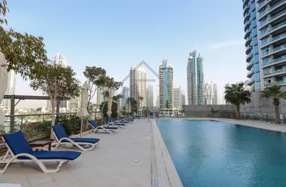 Apartment - 1 Bedroom - 2 Bathrooms for rent in Iris Blue - Dubai Marina - Dubai
