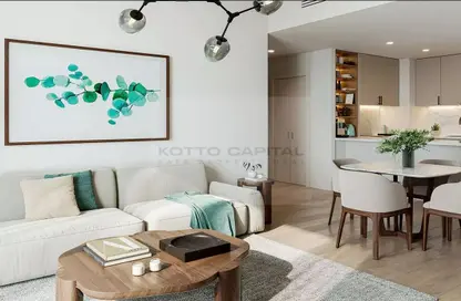 Living / Dining Room image for: Apartment - 1 Bedroom - 2 Bathrooms for sale in Holland Gardens - Town Square - Dubai, Image 1