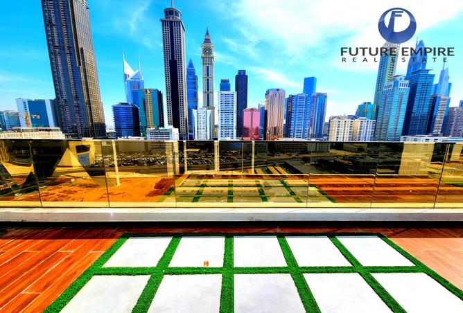 Beautiful view of Geometric Shapes Penthouse View Industrial