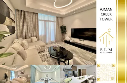 Apartment - 1 Bedroom - 2 Bathrooms for sale in Ajman Creek Towers - Al Rashidiya 1 - Al Rashidiya - Ajman