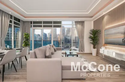 شقة - 2 غرف نوم - 4 حمامات للايجار في برج أوبال المارينا - دبي مارينا - دبي