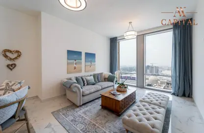 Living Room image for: Apartment - 2 Bedrooms - 3 Bathrooms for rent in Amna - Al Habtoor City - Business Bay - Dubai, Image 1