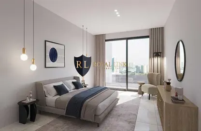 Room / Bedroom image for: Apartment - 1 Bedroom - 2 Bathrooms for sale in Downtown Jebel Ali - Dubai, Image 1