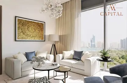 Living Room image for: Duplex - 4 Bedrooms - 5 Bathrooms for sale in Waves Grande - Sobha Hartland - Mohammed Bin Rashid City - Dubai, Image 1