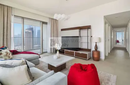 Apartment - 3 Bedrooms - 3 Bathrooms for rent in Downtown Views II Tower 1 - Downtown Views II - Downtown Dubai - Dubai