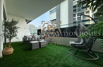 شقة - غرفة نوم - 2 حمامات للايجار في بن غاطي كانال - الخليج التجاري - دبي