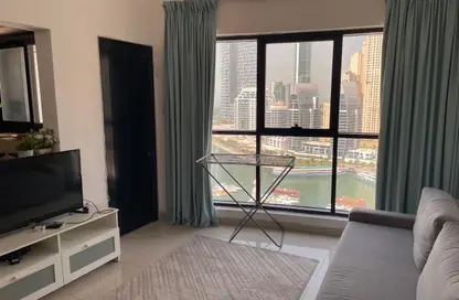 شقة - غرفة نوم - 1 حمام للايجار في برج إسكان - دبي مارينا - دبي