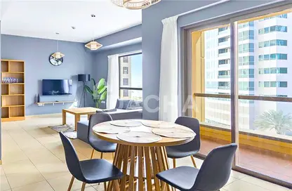 Dining Room image for: Apartment - 1 Bedroom - 2 Bathrooms for rent in Bahar 6 - Bahar - Jumeirah Beach Residence - Dubai, Image 1