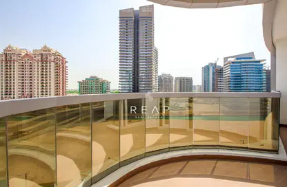 صورة لـ شرفة شقة - 2 غرف نوم - 3 حمامات للبيع في برج هيرا - مدينة دبي الرياضية - دبي ، صورة رقم 1