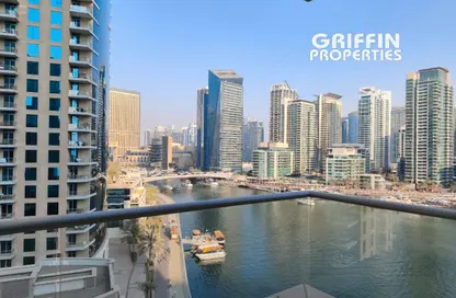 شقة - 2 غرف نوم - 3 حمامات للايجار في برج بيوبورت - مارينا بروموناد - دبي مارينا - دبي