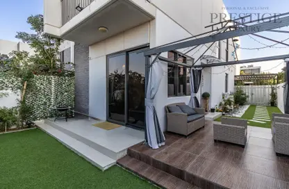 Terrace image for: Townhouse - 3 Bedrooms - 4 Bathrooms for rent in Aurum Villas - Juniper - Damac Hills 2 - Dubai, Image 1