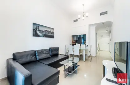 Living / Dining Room image for: Apartment - 1 Bedroom - 2 Bathrooms for sale in Dream Tower 1 - Dream Towers - Dubai Marina - Dubai, Image 1