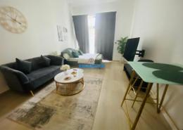 Living / Dining Room image for: Studio - 1 bathroom for rent in Pantheon Elysee II - Jumeirah Village Circle - Dubai, Image 1