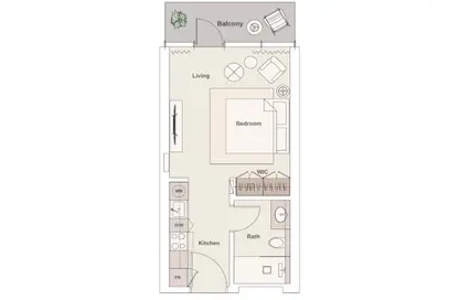 Apartment - Studio - 1 Bathroom for sale in Quattro Del Mar - Hayat Island - Mina Al Arab - Ras Al Khaimah