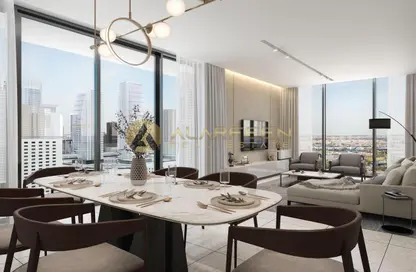 Living / Dining Room image for: Apartment - 1 Bedroom - 2 Bathrooms for sale in Sobha Verde - Jumeirah Lake Towers - Dubai, Image 1
