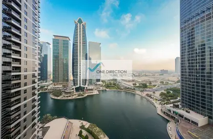 Water View image for: Apartment - 1 Bedroom - 2 Bathrooms for rent in Green Lake Tower 1 - Green Lake Towers - Jumeirah Lake Towers - Dubai, Image 1