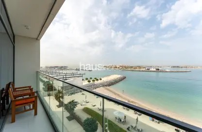 Balcony image for: Apartment - 1 Bedroom - 1 Bathroom for rent in Beach Vista - EMAAR Beachfront - Dubai Harbour - Dubai, Image 1