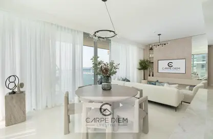 Apartment - 3 Bedrooms - 4 Bathrooms for rent in Beach Isle - EMAAR Beachfront - Dubai Harbour - Dubai