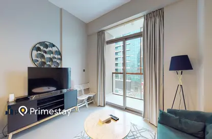 صورة لـ غرفة المعيشة شقة - غرفة نوم - 1 حمام للايجار في 2020 ماركيز - ارجان - دبي ، صورة رقم 1
