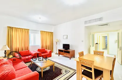 شقة - 2 غرف نوم - 3 حمامات للايجار في برج النيم - شارع خليفة - أبوظبي