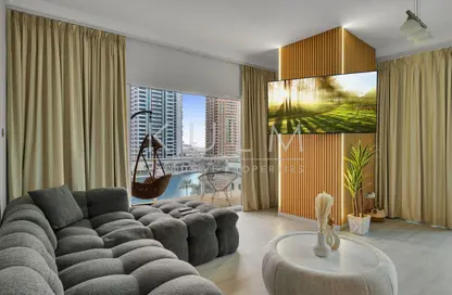 شقة - غرفة نوم - 2 حمامات للبيع في ليك فيو - (JLT) مجمع B - أبراج بحيرات الجميرا - دبي