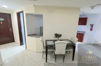 شقة - غرفة نوم - 1 حمام للايجار في أورينت تاور 1 - أورينت تاور - البستان - عجمان
