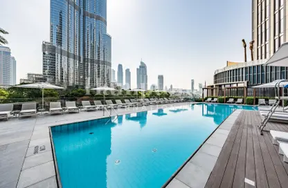 Pool image for: Apartment - 2 Bedrooms - 2 Bathrooms for rent in The Address Residences Dubai Opera Tower 1 - The Address Residences Dubai Opera - Downtown Dubai - Dubai, Image 1