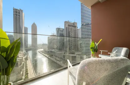 Apartment - Studio - 1 Bathroom for rent in Peninsula One - Peninsula - Business Bay - Dubai