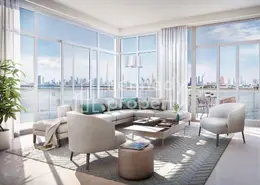 Living Room image for: Apartment - 2 Bedrooms - 3 Bathrooms for sale in The Cove Building 2 - The Cove - Dubai Creek Harbour (The Lagoons) - Dubai, Image 1