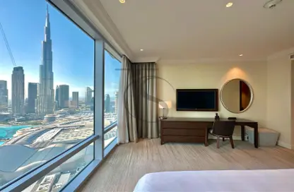 Room / Bedroom image for: Apartment - 2 Bedrooms - 3 Bathrooms for rent in The Address Residence Fountain Views 1 - The Address Residence Fountain Views - Downtown Dubai - Dubai, Image 1