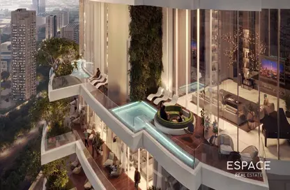 شقة - 2 غرف نوم - 3 حمامات للبيع في مرتفعات القناة - الخليج التجاري - دبي