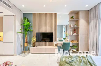 Living Room image for: Apartment - 1 Bathroom for rent in Westwood By IMTIAZ - Al Furjan - Dubai, Image 1