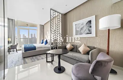Apartment - Studio - 1 Bathroom for rent in Damac Maison Prive A - Damac Maison Prive - Business Bay - Dubai