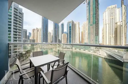 Balcony image for: Apartment - 2 Bedrooms - 2 Bathrooms for rent in Orra Harbour Residences and Hotel Apartments - Dubai Marina - Dubai, Image 1