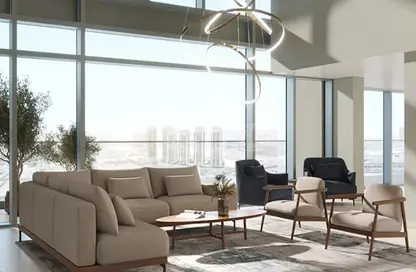 Living Room image for: Apartment - 1 Bedroom - 2 Bathrooms for sale in Radiant Bay - City Of Lights - Al Reem Island - Abu Dhabi, Image 1